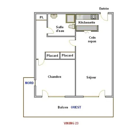 公寓 Viking 23 - 5 Pers Centre Du Village 拉克吕萨